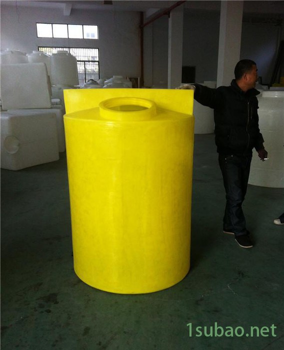 2000L塑料水搅拌桶 圆形进口PE加药箱 2吨耐酸碱搅拌罐图3