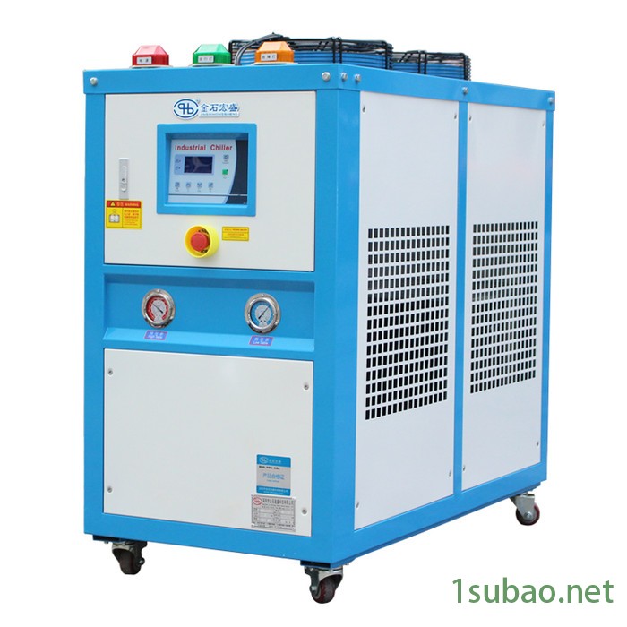 金石宏盛5HP匹工业风冷式冷水机殻管式冻水机挤塑注塑塑胶模具吹瓶冷水机**图5