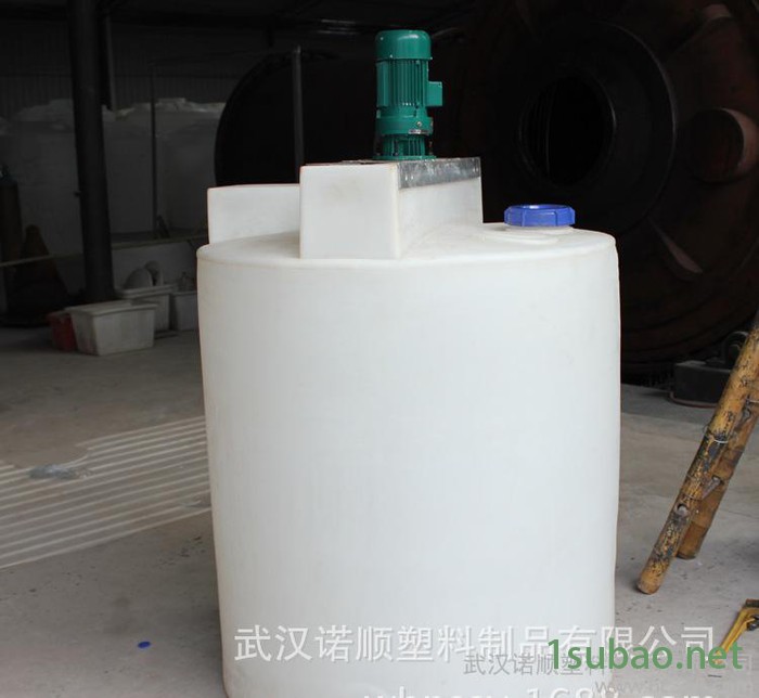 1吨加药箱 PE搅拌桶 配搅拌电机加厚1000L塑料溶药桶加图2