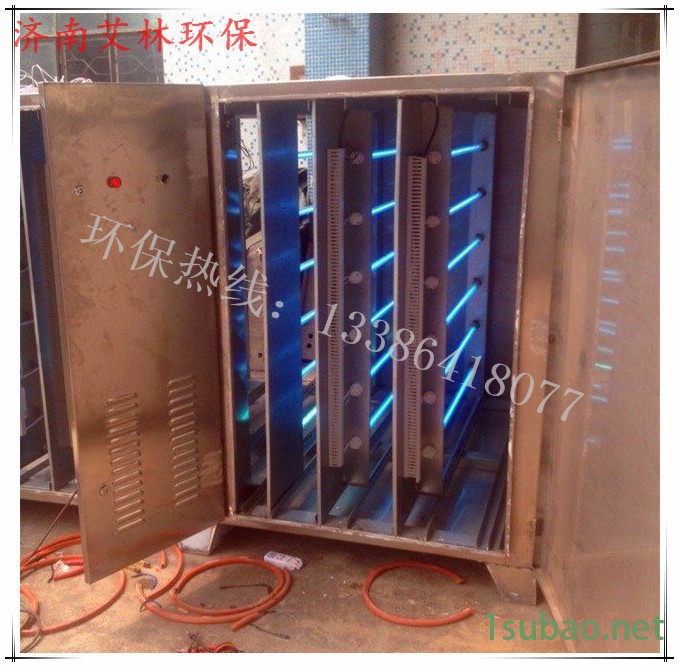 济南艾林环保 泰安莱芜搅拌站沥青废气处理.塑料.橡胶废气UV光催化除臭图2