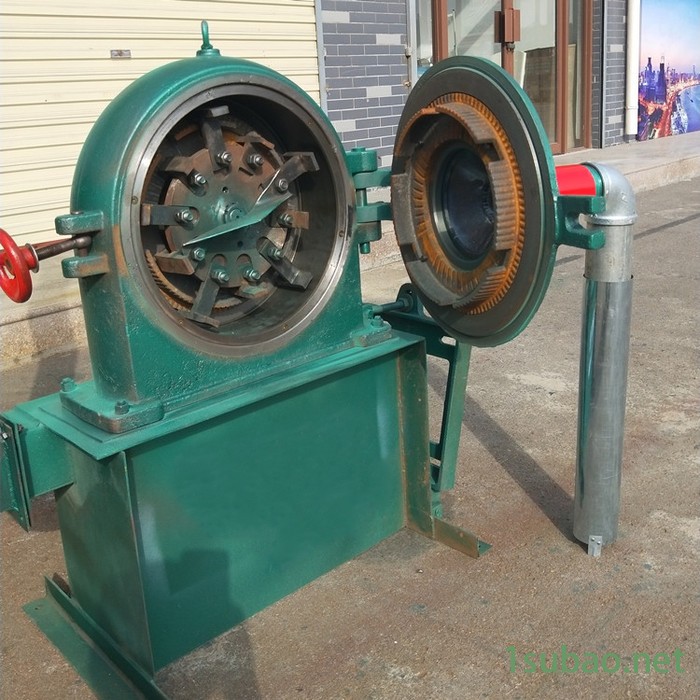 小型齿盘式粉碎机 自吸式除尘五谷杂粮磨粉机 益荣小型磨盘式磨粉机450型齿图2