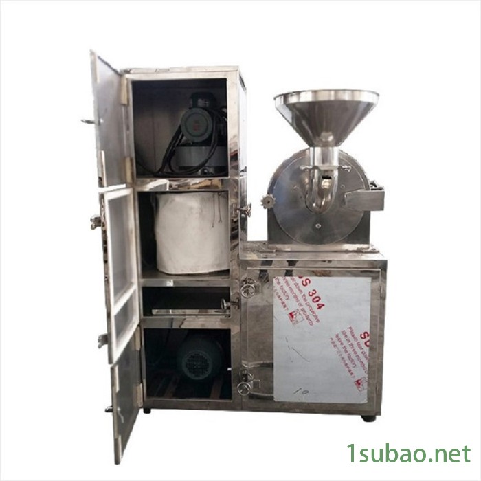 粉碎机中 草药粉碎机 白糖芝麻粉碎机大型粉碎机 高速刀片风冷齿盘带除尘棒式粉碎机图3