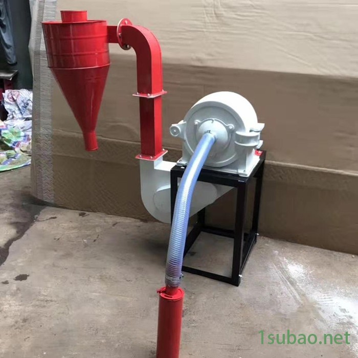 宇润五谷杂粮齿盘粉碎机 自吸上料电动磨粉机 饲料齿盘式粉碎机价格图5