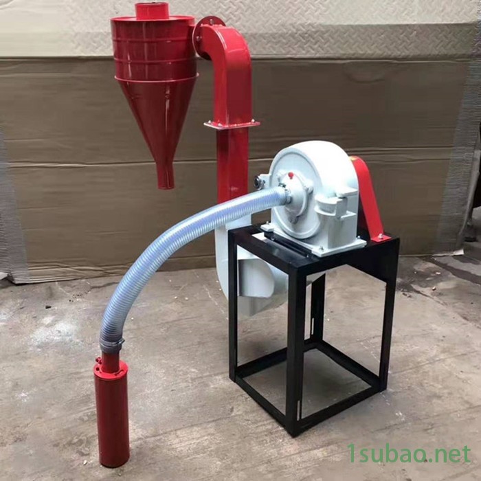 宇润五谷杂粮齿盘粉碎机 自吸上料电动磨粉机 饲料齿盘式粉碎机价格图2