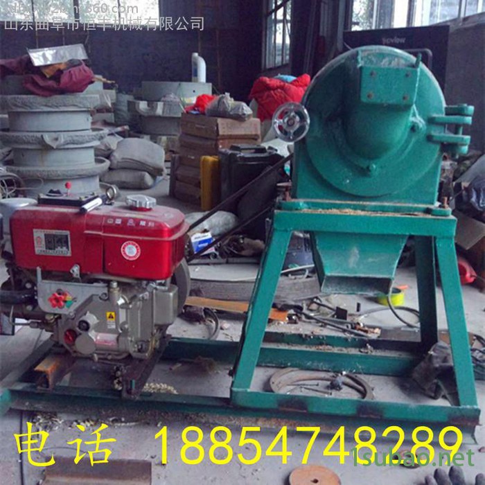 生产家用齿盘粉碎机 养殖畜牧饲料磨盘式粉碎机 多功能自吸细磨图6