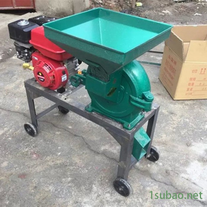 立式小麦玉米豆类齿盘粉碎机 家用一风吹磨面机自吸式齿盘磨粉机图8