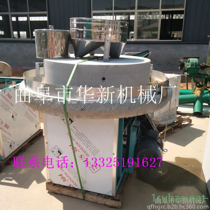 华新**全麦粉石磨机 粮食作坊面粉石磨机 商用电动石磨机 石磨面粉机出粉率高图3