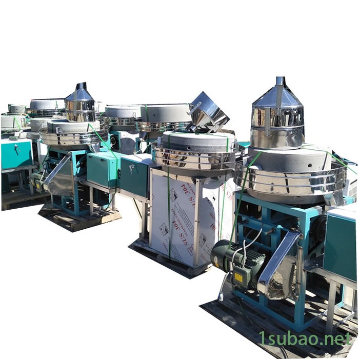 70型石磨面粉加工设备 两相杂粮电动石磨机 半自动小型面粉石磨机图7