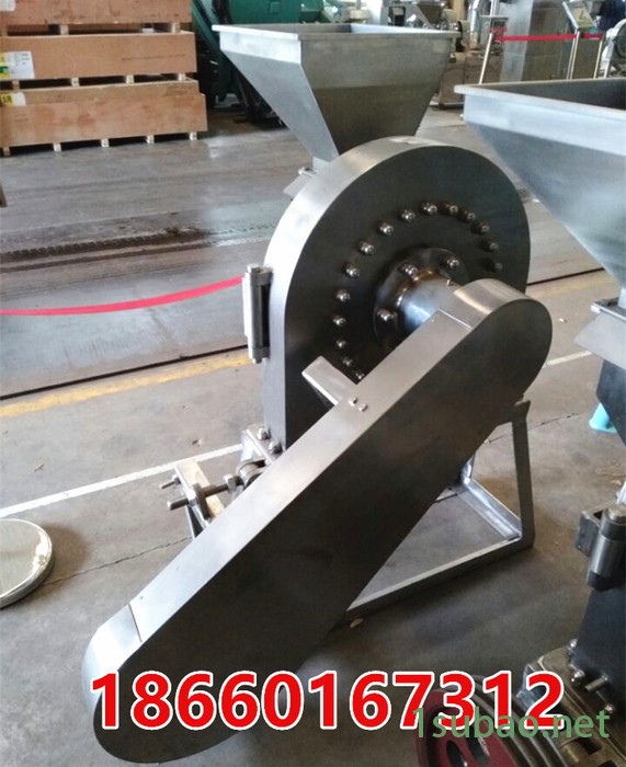 山东除尘式不锈钢食品粉碎机，五谷杂粮磨粉机，电动杂粮磨粉机图3