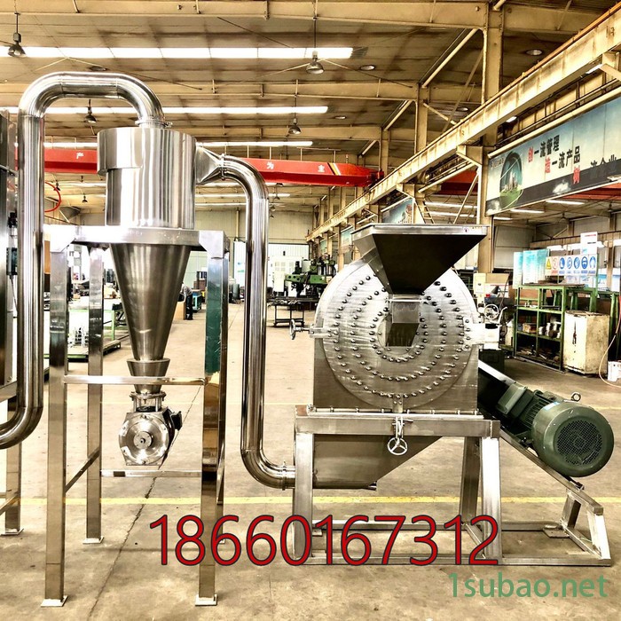 山东除尘式不锈钢食品粉碎机，五谷杂粮磨粉机，电动杂粮磨粉机图4