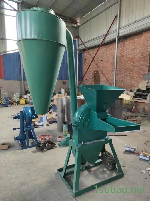 富德360立式饲料混合搅拌机稻壳大米齿盘粉碎机秸秆粉草机新型金属钙磨粉机玉米秸秆粉碎机图5