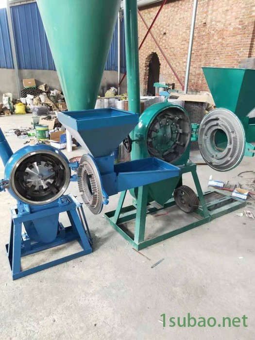 富德360立式饲料混合搅拌机稻壳大米齿盘粉碎机秸秆粉草机新型金属钙磨粉机玉米秸秆粉碎机图4