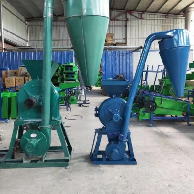 富德360立式饲料混合搅拌机稻壳大米齿盘粉碎机秸秆粉草机新型金属钙磨粉机玉米秸秆粉碎机