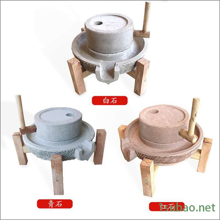 手摇小石磨 电动石磨面粉机五谷杂粮面粉石碾面粉石磨机小麦面粉石磨机 电动面粉石磨 石磨图片图5