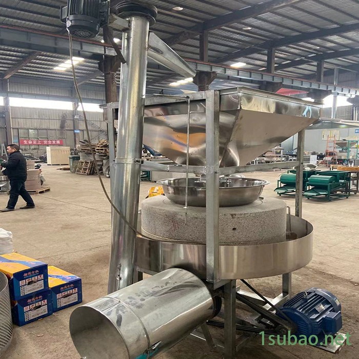 厂家批发小型全自动石磨机 新型小麦面粉石磨机 家用肠粉石磨机图8