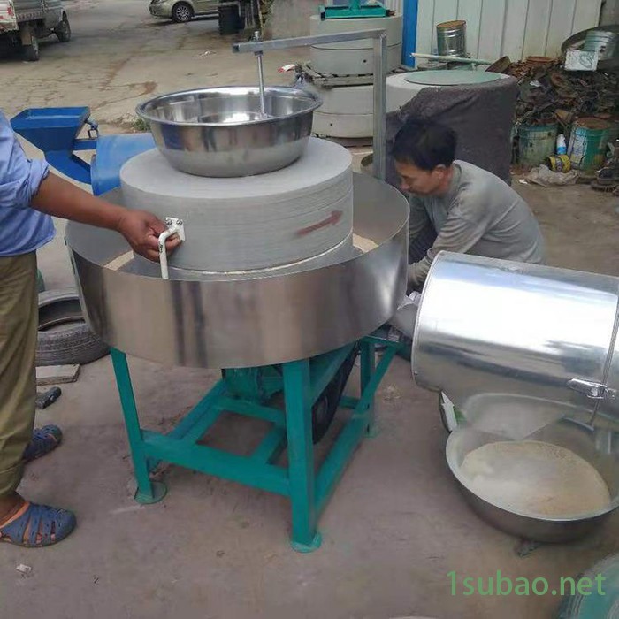 富德RL-50多功能杂粮石磨机小麦面粉石磨机厂家芝麻花生酱石磨机粗粮加工面粉石磨机图5