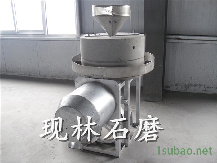 现林石磨**-60型门店面粉石磨机-家用型面粉石磨机-小麦破碎机-电动石磨机-电动石碾图4