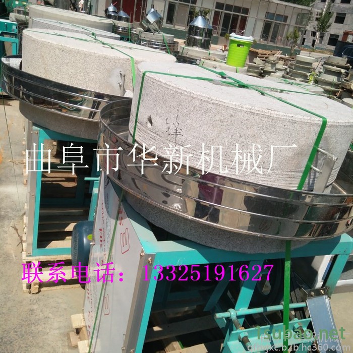 精工制作面粉石磨机 玉米高粱黄豆电动石磨机 麸皮分离面粉石磨机 全麦粉石磨 型号齐全图2