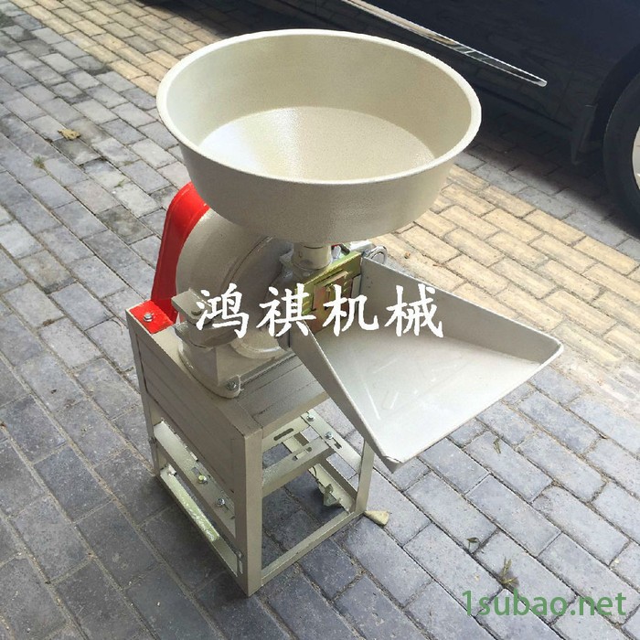 鸿祺磨面机 谷子小麦磨糊机厂家 面粉机械厂现货销售 家用超细磨粉机图2