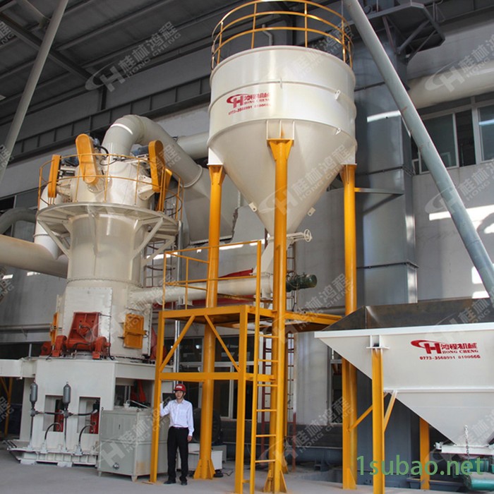 超细粉磨立磨机 鸿程HLMX微粉立磨 800目方解石超细磨粉机图2