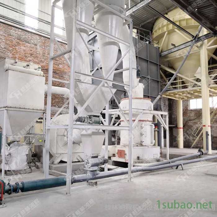 广西HCQ新型粉磨冰洲石绢云母石灰石雷蒙磨粉机环保节能磨机图4