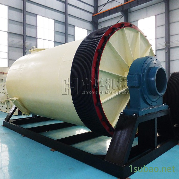 间歇式球磨机 卧式陶瓷球磨机 环保氧化铁红磨粉机 钾长石球磨机 物料可控图2