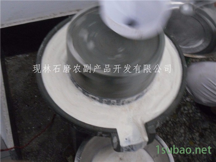 电动石磨机肠粉石磨机，厂家定做香油石磨机 煎饼糊石磨机图2