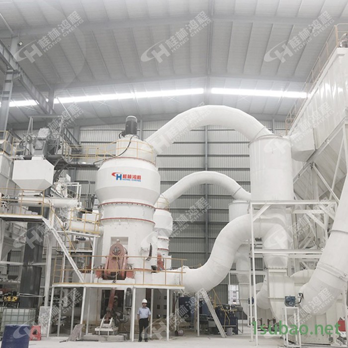 桂林鸿程HLMX1300大型节能立式磨机无粉尘环保高岭土立式磨粉机图4