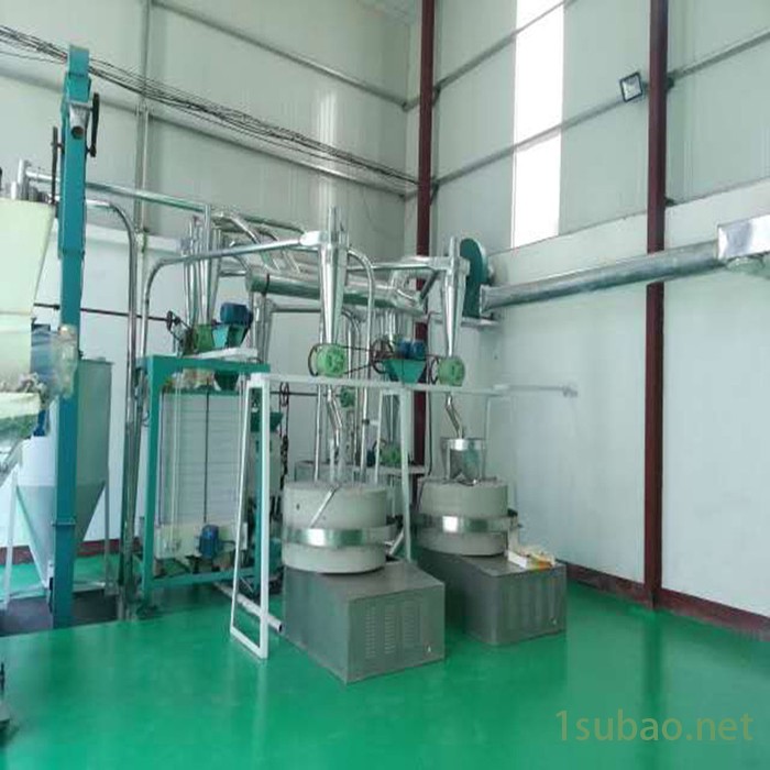 现林石磨**-1米大直径风机双磨面粉石磨机-全自动电动石磨机-面粉石磨机-青稞乔面石磨机图3