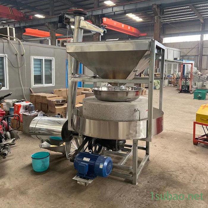 富德RL-50豆浆专用石磨机无添加面粉石磨机家用粗粮石磨面粉机玉米面加工电动石磨机图5