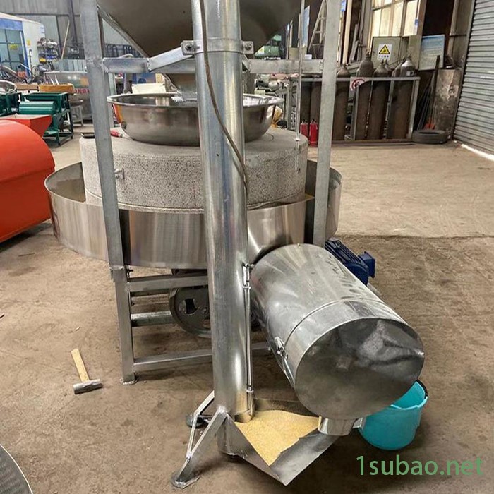 富德RL-50豆浆专用石磨机无添加面粉石磨机家用粗粮石磨面粉机玉米面加工电动石磨机图2