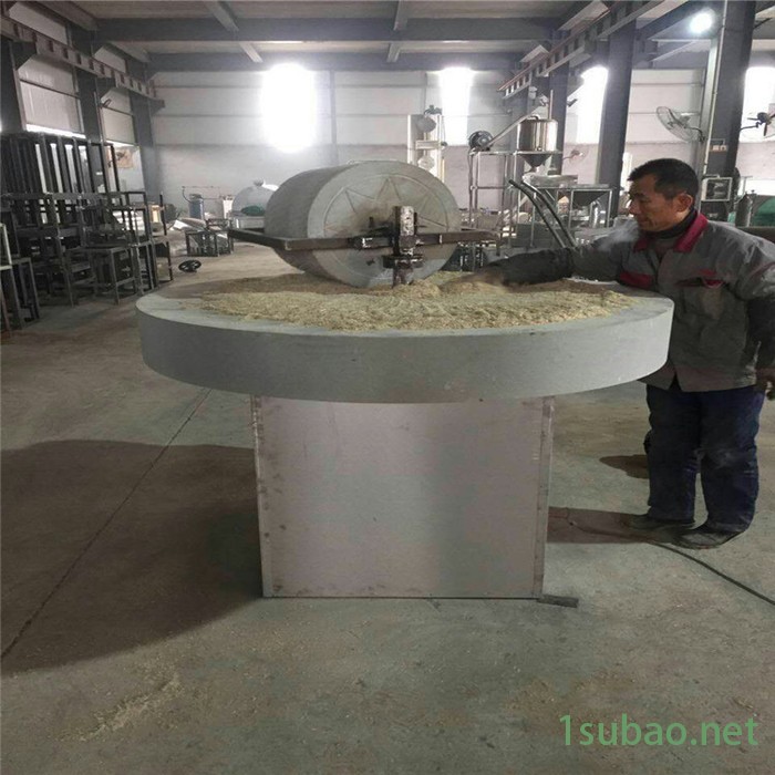 面粉石磨机 现林电动石碾小米机成套石磨面粉加工设备新型面粉石磨机械生产厂家图3