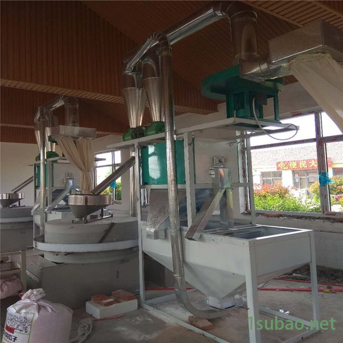 面粉石磨机 现林电动石碾小米机成套石磨面粉加工设备新型面粉石磨机械生产厂家图2