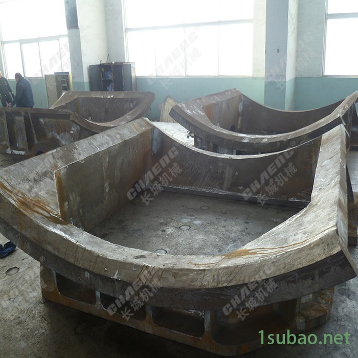 河南煤磨机配件加工厂 专业生产粉碎座体门框 煤磨机轴支座 铸钢材质图3