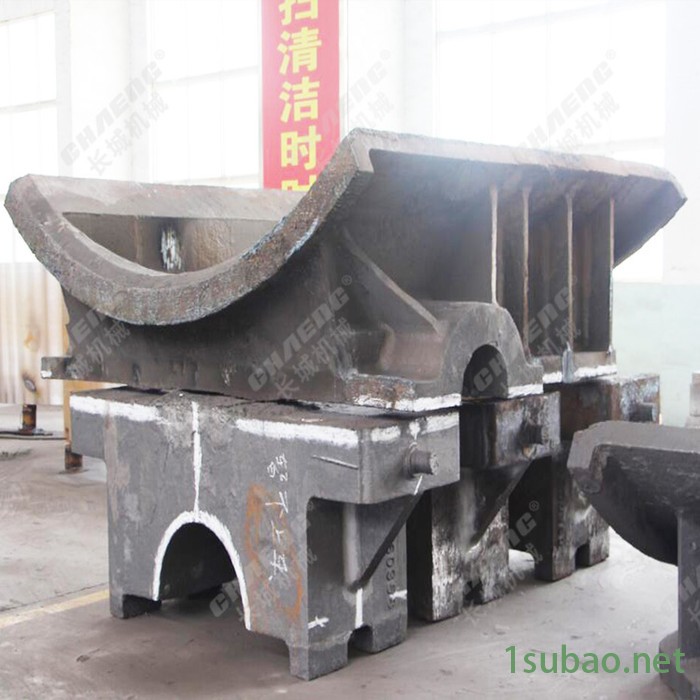 河南煤磨机配件加工厂 专业生产粉碎座体门框 煤磨机轴支座 铸钢材质图2