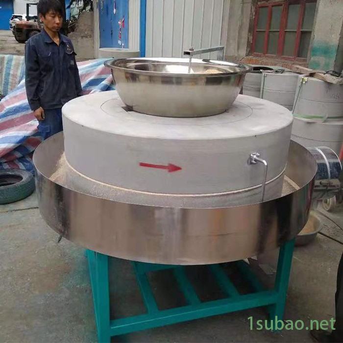 富德RL-50黄豆磨浆石磨机豆腐米线电动石磨机花椒粉石碾石磨机油坊花生酱石磨机五谷杂粮石磨机图2