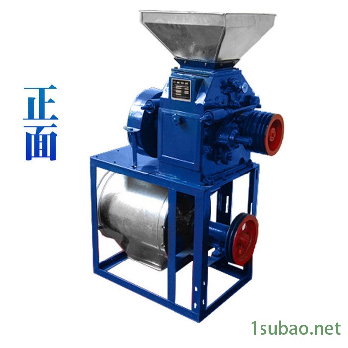冠发 多功能粮食磨粉机 小麦面粉加工机 家用小型卧式磨面机图3
