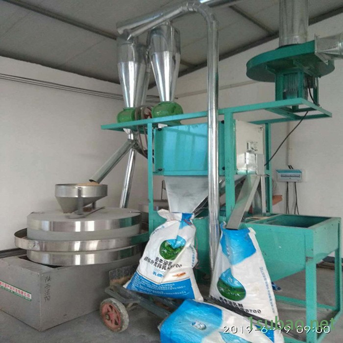 现林石磨XLSM-100 石磨面粉加工设备 小型家用石磨 电动面粉石磨机 杂粮石磨机 机组 小磨香油流水线设备图3