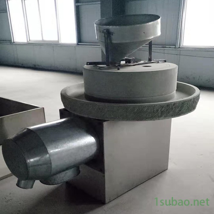 现林石磨XLSM-100 石磨面粉加工设备 小型家用石磨 电动面粉石磨机 杂粮石磨机 机组 小磨香油流水线设备图2