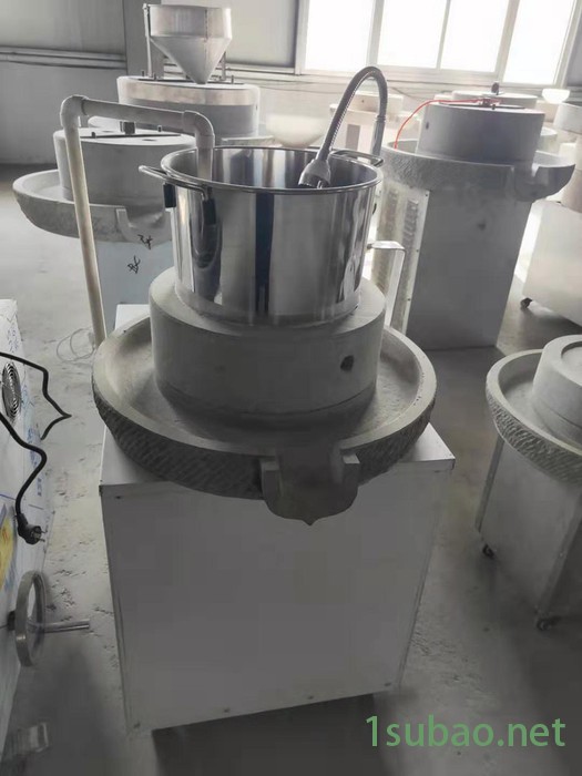现林 ** 50型豆浆石磨机 流动摊位煎饼糊 煎饼果子石磨机 米浆肠粉机 升降款自动锁水图5