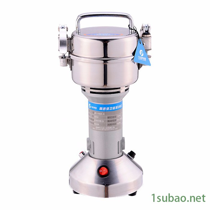 久品牌150克中药粉碎机五谷杂粮打粉机家用小型磨粉机食品超细不锈钢研磨机图5