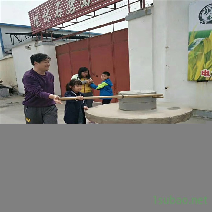 机电动石磨面粉机 杂粮石磨机 全自动电动石磨机石碾碾米机图7