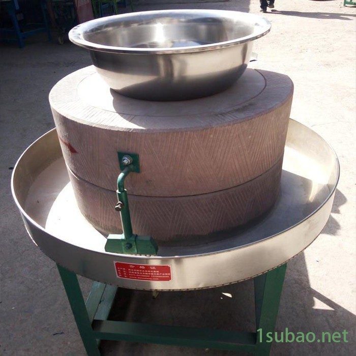 富德RL-50玉米粮食加工石磨机杂粮面粉石磨机小型电动石磨香油机电动石磨机厂家豆腐脑磨浆石磨机图3
