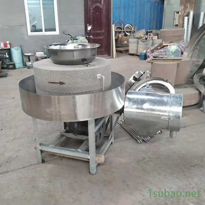 富德RL-50玉米粮食加工石磨机杂粮面粉石磨机小型电动石磨香油机电动石磨机厂家豆腐脑磨浆石磨机图5