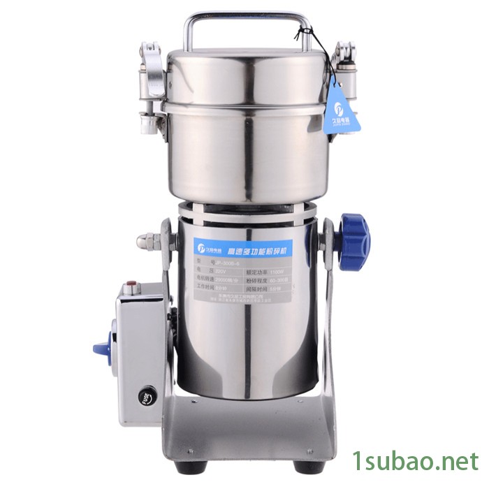 久品牌300B-6克304不锈钢药材粉碎机家用五谷超细磨粉机商用小型干磨机调味料打粉机图2