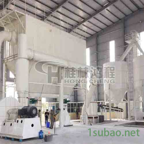 伊利石超细磨粉机 高压磨粉机微粉磨 桂林鸿程环辊磨图3