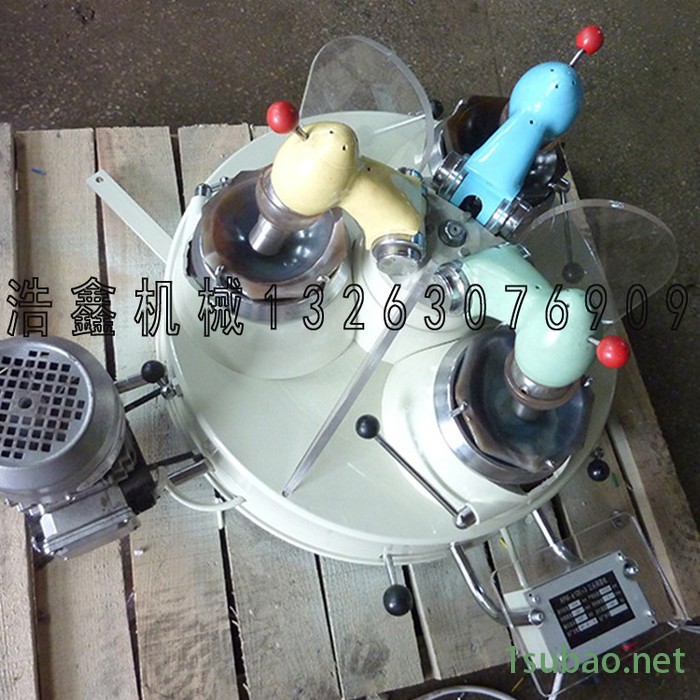 智能选矿XPM三头研磨机 矿物粉碎设备选矿 120mm圆盘式玛瑙研磨机图3