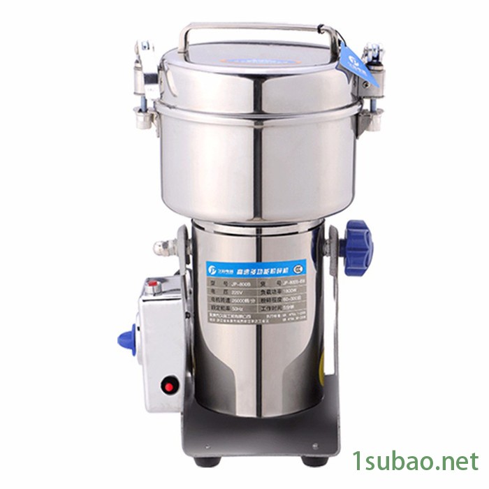 久品牌800B-8克中药材粉碎机不锈钢电动干磨机五谷杂粮磨粉机家用小型钢磨打粉机超细研磨机图2