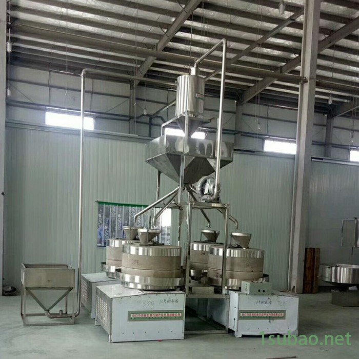 50型花生酱石磨 炒锅麦饭石 传统小磨香油 香油石磨机电动面粉石磨机图6