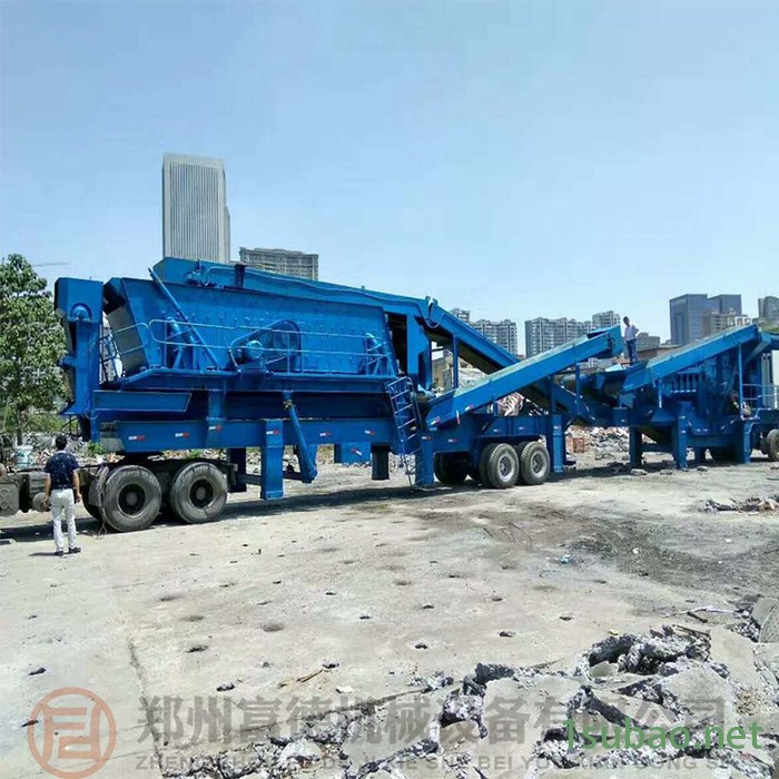 富德HX938HD80移动打石子制砂破碎多功能方箱式破碎机石英石制砂机小型锤式粉碎机磨粉机图6